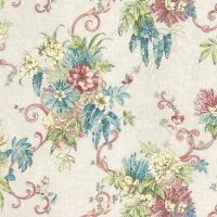 Обои Decori-Decori Amore Винил на флизелине (1,06*10,05) Бежевый/Разноцветный, Цветы арт-82875 — фото 1, Обои для стен