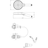 Товар: Ручной душ Vincea Inspire Черный матовый арт-VSHN-3I2HMB - фото 12 Ручной душ Vincea Inspire Черный матовый арт-VSHN-3I2HMB — фото 12, Лейки для душа