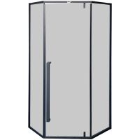 Душевой уголок Ceruttispa 90х90 профиль Черный стекло тонированное арт-C3AB — фото 12, Душевые уголки трапеция