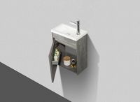 Товар: Тумба под раковину BelBagno Pietra Mini 40 подвесная Cemento арт-PIETRA MINI-400-1A-SO-SCM-L - фото 3 Тумба под раковину BelBagno Pietra Mini 40 подвесная Cemento арт-PIETRA MINI-400-1A-SO-SCM-L — фото 3, Тумбы под раковину