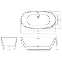 Акриловая ванна Ceruttispa d'ISEO170MW 170x75 СТ без гидромассажа арт-10511 — фото 6, Акриловые ванны