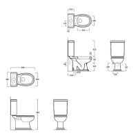 Унитаз компакт Simas Arcade без бачка и сиденья арт-AR821bi — фото 5, Напольные унитазы