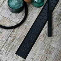 Душевой лоток Veconi Medium Black 450 с Черной матовой решеткой арт-V450MB — фото 2, Душевые лотки