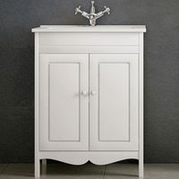 Тумба под раковину Corozo Блюз 65 Белая арт-SD-00000030 — фото 1, Тумбы под раковину