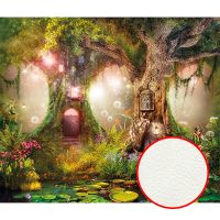 Фреска детская Ortograf Сказочная страна 6511 Фактура флок FLK Флизелин (3,2*2,7) Зеленый/Коричневый, Замки/Деревья арт-6511 (флок FLK) — фото 1, Фрески