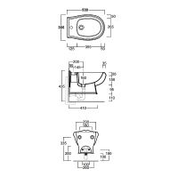 Биде Simas Arcade подвесное Белое арт-AR843bi*1 — фото 6, Биде подвесные