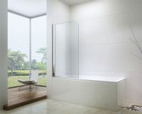 Шторка на ванну Berges River 80х140 профиль Хром стекло прозрачное арт-065001 — фото 2, Неподвижные шторки для ванной