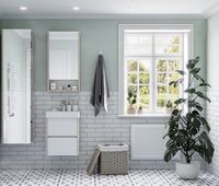 Зеркальный шкаф Aquaton Сканди 45 Белый Дуб верона арт-1A252002SDB20 — фото 5, Зеркальные шкафы в ванную