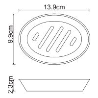 Мыльница WasserKRAFT Ruwer Нержавеющая сталь арт-K-6729 — фото 4, Мыльницы