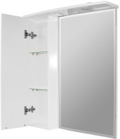 Товар: Зеркало со шкафом Mixline Кассиопея 75 L с подсветкой Белое арт-534973 - фото 2 Зеркало со шкафом Mixline Кассиопея 75 L с подсветкой Белое арт-534973 — фото 2, Зеркальные шкафы в ванную