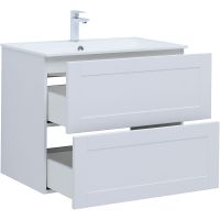 Тумба с раковиной Aquanet Терра 80 подвесная Белая матовая арт-323183 — фото 5, Тумбы с раковиной