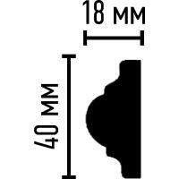 Молдинг гибкий Decomaster 2400x40x18 мм арт-97010FL — фото 3, Молдинги