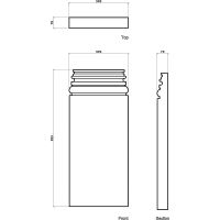 Товар: База Европласт 70x905x390 мм арт-1.23.400 - фото 2 База Европласт 70x905x390 мм арт-1.23.400 — фото 2, Колонны