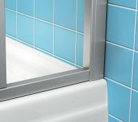 Душевой уголок Ravak Supernova SKCP4-80 Sabina 80x80 профиль Сатин витраж пластик Pearl арт-31144VU0011 — фото 4, Душевые уголки четверть круга
