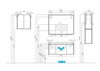 Тумба под раковину Aquaton Шерилл 105 подвесная Белая арт-1A206301SH010 — фото 8, Тумбы под раковину