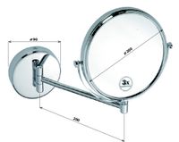 Косметическое зеркало Bemeta Cosmetic mirrors Хром арт-112201522 — фото 2, Косметические зеркала