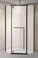 Душевой уголок Esbano Surf 90x90 профиль Черный стекло прозрачное арт-ESOGS90PRB — фото 2, Душевые уголки трапеция