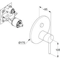 Товар: Душевая система Kludi Bozz Хром арт-386710576 - фото 9 Душевая система Kludi Bozz Хром арт-386710576 — фото 9, Встраиваемые душевые комплекты