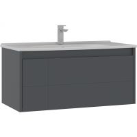 Тумба с раковиной Orka Likya 100 подвесная Антрацит матовый арт-5002489 — фото 1, Тумбы с раковиной