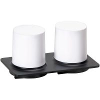 Дозатор для жидкого мыла Bemeta Organic Black двойной Черный матовый Белый арт-167109270 — фото 1, Дозаторы