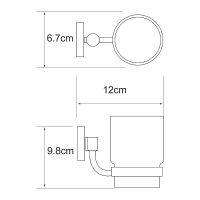 Товар: Стакан для зубных щеток WasserKRAFT Rhein Хром арт-K-6228 - фото 3 Стакан для зубных щеток WasserKRAFT Rhein Хром арт-K-6228 — фото 3, Стаканы для зубных щеток
