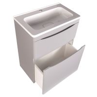 Товар: Тумба под раковину Style Line Бергамо 60 Серая антискрейч арт-СС-00002309 - фото 3 Тумба под раковину Style Line Бергамо 60 Серая антискрейч арт-СС-00002309 — фото 3, Тумбы под раковину