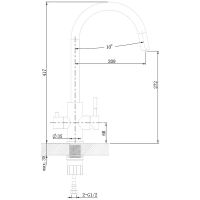 Смеситель для кухни Agger Zest Хром арт-A0700700 — фото 8, Смесители для кухни