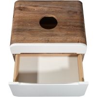 Товар: Тумба под раковину Runo Ницца 60 Темное дерево Белая арт-00-00002124 - фото 3 Тумба под раковину Runo Ницца 60 Темное дерево Белая арт-00-00002124 — фото 3, Тумбы под раковину