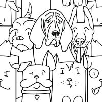 Керамогранит Codicer Oh My Dog White 25x25 см арт-67291 — фото 1, Керамогранит