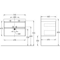 Товар: Тумба под раковину Kerama Marazzi Cubo 70 CUB.70.2\LIM подвесная Лимо матовый арт-CUB.70.2\LIM - фото 3 Тумба под раковину Kerama Marazzi Cubo 70 CUB.70.2\LIM подвесная Лимо матовый арт-CUB.70.2\LIM — фото 3, Тумбы под раковину