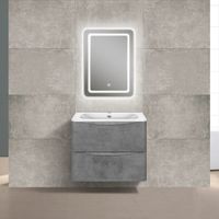 Тумба под раковину Vincea Paola подвесная Beton арт-VMC-2P600BT — фото 4, Тумбы под раковину