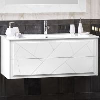 Тумба под раковину Opadiris Луиджи 120 подвесная Белая матовая арт-00-00007152 — фото 1, Тумбы под раковину