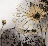 Фреска Ortograf Grafika Natura 31501 Фактура бархат FX Флизелин (2,8*2,7) Бежевый/Серый/Черный, Абстракция/Цветы арт-31501 (бархат FX) — фото 2, Фрески