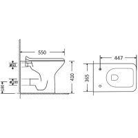 Товар: Унитаз Agger приставной с сиденьем Микролифт арт-AT02200 - фото 9 Унитаз Agger приставной с сиденьем Микролифт арт-AT02200 — фото 9, Приставные унитазы