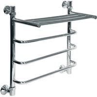 Водяной полотенцесушитель Ника Quadro Л90/ВП 50x40 с полкой Хром арт-Л 90 ВП 50/40 — фото 2, Водяные полотенцесушители