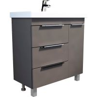 Тумба под раковину 1MarKa Gaula 80Н Графит матовый арт-У92546 — фото 1, Тумбы под раковину