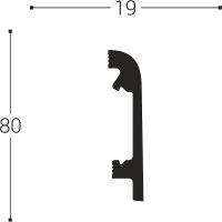 Плинтус Bello Deco XPS П 16 2000x80x19 мм арт-00-00104178 — фото 2, Плинтуса напольные