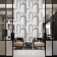 Обои Andrea Rossi Gallinara Винил на флизелине (1,06*10,05) Серый/Белый, Геометрия/Абстракция арт-54318-6 — фото 2, Обои для стен