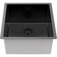 Товар: Кухонная мойка Paulmark Yuni 39 Uni Черная матовая арт-YU39-MBN - фото 2 Кухонная мойка Paulmark Yuni 39 Uni Черная матовая арт-YU39-MBN — фото 2, Кухонные мойки