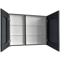 Зеркальный шкаф Континент Mirror Box black Led 100 с подсветкой Черный арт-МВК051 — фото 3, Зеркальные шкафы в ванную