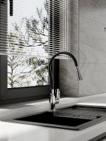 Смеситель для кухни Splenka Хром Черный арт-S41.43 — фото 2, Смесители для кухни