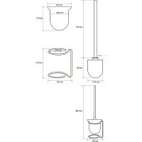 Ершик для унитаза Bemeta Neo Нержавеющая сталь арт-104113105 — фото 3, Ершики для унитаза