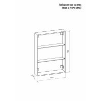 Зеркальный шкаф Reflection Cube 500х800 с подсветкой Белый матовый арт-RF2218CB — фото 12, Зеркальные шкафы в ванную