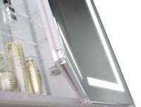 Зеркальный шкаф Aquatek 120 с подсветкой Хром арт-AQ7124-MLC — фото 4, Зеркальные шкафы в ванную