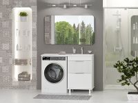 Тумба под раковину Brevita Enfida 120 Белая матовая арт-ENF-07060-012Я — фото 10, Тумбы под раковину