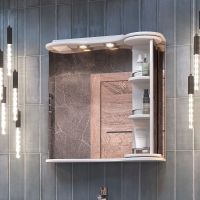 Зеркало со шкафом Vigo Callao 70 с подсветкой Белое арт-zsh.CAL.70.El — фото 1, Зеркальные шкафы в ванную