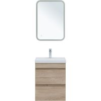 Тумба под раковину Aquanet Нота New 50 подвесная Дуб светлый арт-334196 — фото 4, Тумбы под раковину