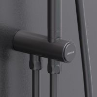 Душевая система Damixa Apollo Черная матовая арт-947000300 — фото 4, Душевые стойки