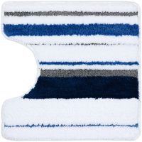 Коврик для туалета Fixsen Dony 45х45 Синий Белый арт-FX-5011U — фото 1, Коврики для ванной комнаты