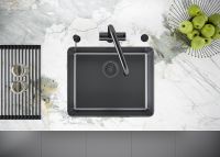 Товар: Кухонная мойка Paulmark Yuni 54 Uni Вороненная сталь арт-YU54-GM - фото 3 Кухонная мойка Paulmark Yuni 54 Uni Вороненная сталь арт-YU54-GM — фото 3, Кухонные мойки